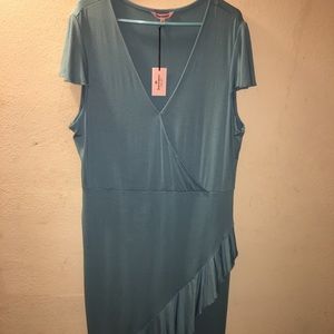 Faux wrap dress
